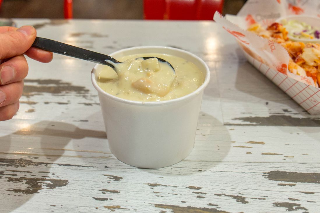 New England Clam Chowder ($10 for bowl)<br/>